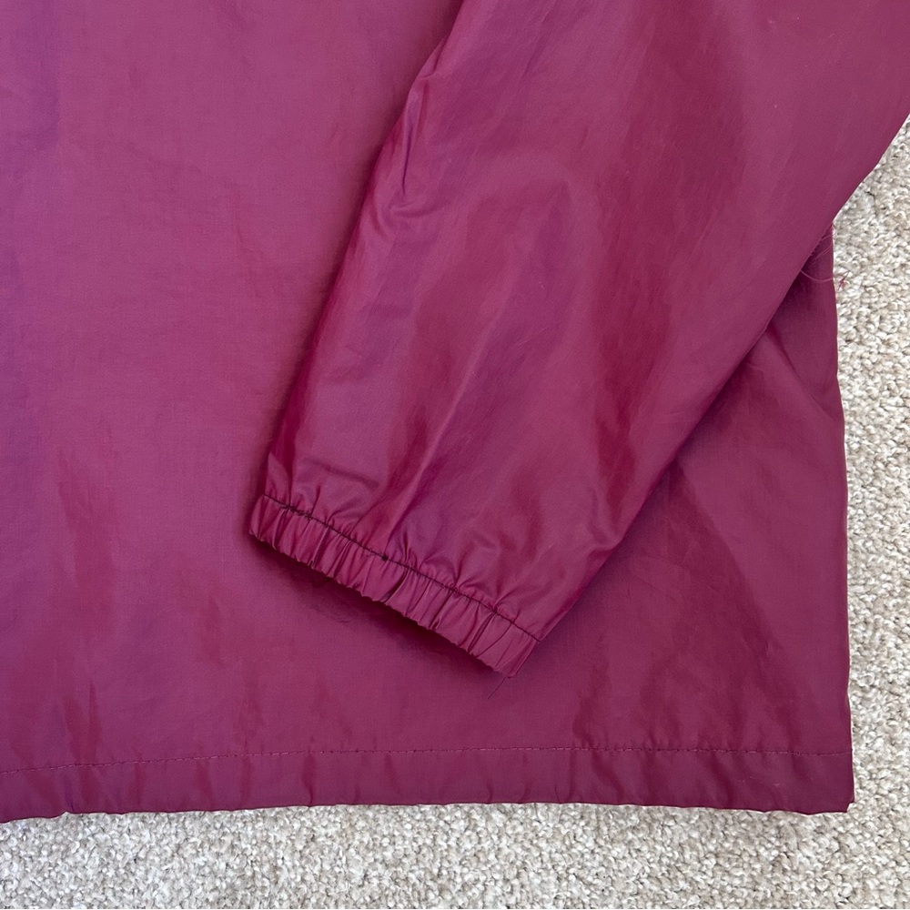 Vintage Chalk Line Dura Torq Fasteners Nylon Coach Jacket Burgundy Men's Medium - Picture 11 of 11